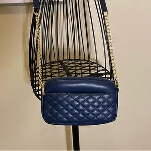 Montana West Navy Crossbody Bag with Gold Chain